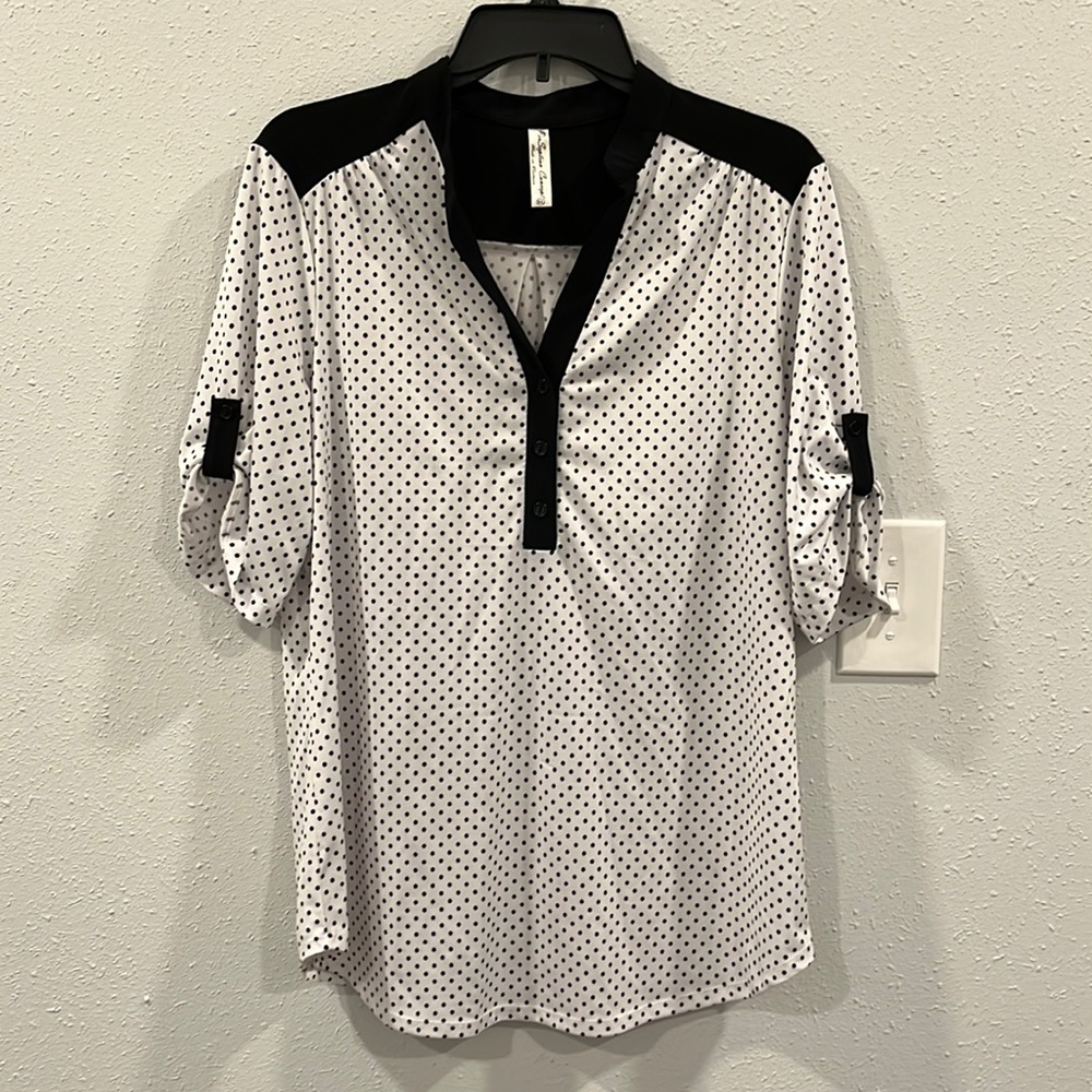 PerSeption Concept polka dotted blouse